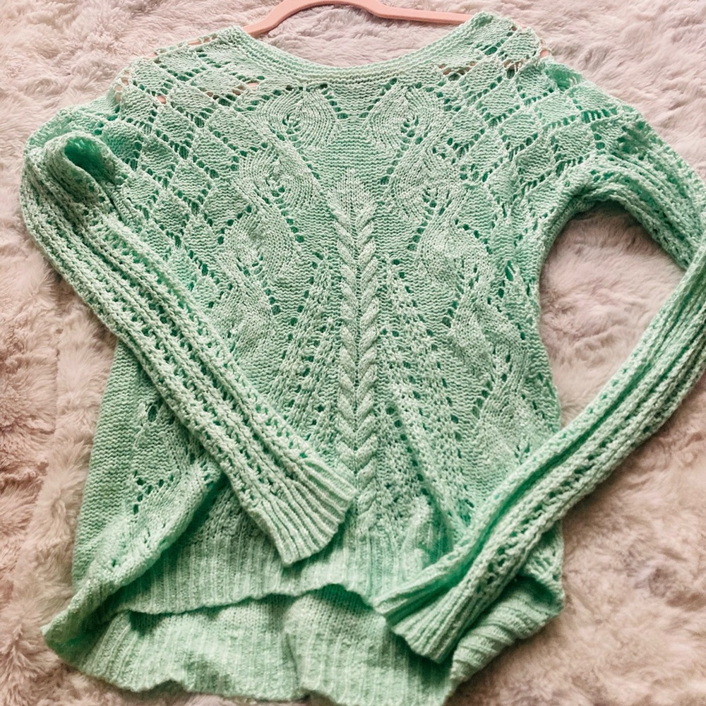 Charlotte Russe mint green sweater